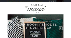Desktop Screenshot of mylifeasmaya.com